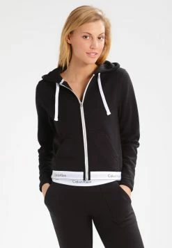 Calvin Klein Underwear HOODIE FULL ZIP - Haut de pyjama Qualité Garantie lingerie capuche femme