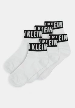 Calvin Klein Underwear MEN QUARTER LOGO CUFF DRAKE 3 PACK - Chaussettes Faible Prix sous-vêtements homme homme