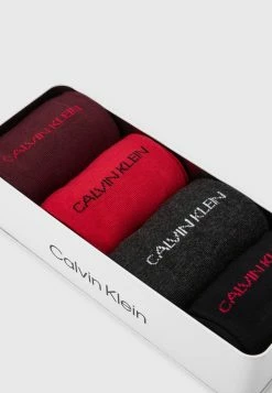 Petit Prix Calvin Klein Underwear MEN CREW FLAT GIFTBOX PALMER 4 PACK - Chaussettes sous-vêtements couleur unie homme