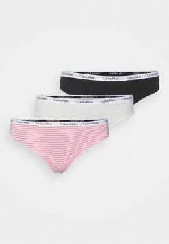 Calvin Klein Underwear Prix Ourlé CAROUSEL PLUS SIZE THONG 3 PACK - String lingerie normale femme -France Calvin Klein Underwear Soldes Boutique 70a11ce3888f4521af99f54ad3178f4a 1