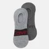 Bas Prix Calvin Klein Underwear FOOTIE HIGH CUT LOGO 2 PACK UNISEX - Chaussettes chaussettes et collants chiné