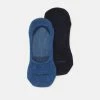 Calvin Klein Underwear FOOTIE MID CUT 2 PACK UNISEX - Chaussettes Soldes chaussettes et collants chiné