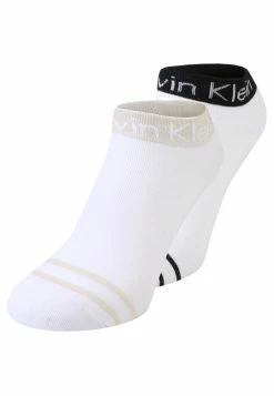 Prix Ourlé Calvin Klein Underwear ZOEY ANKLET 2 PACK - Chaussettes chaussettes et collants rayures femme