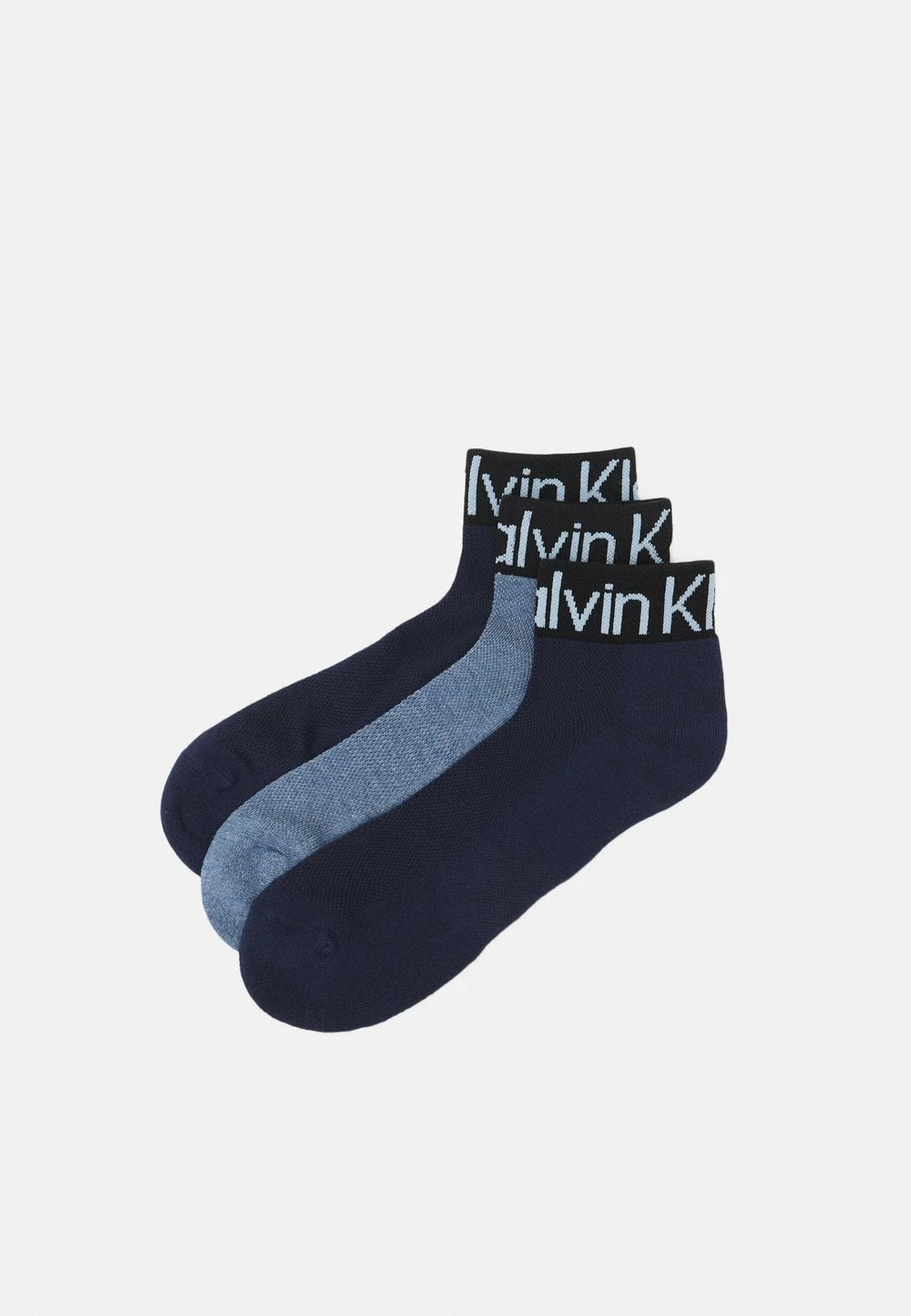 Calvin Klein Underwear MEN QUARTER LOGO WELT 3 PACK - Chaussettes Vendre-Réclame sous-vêtements & chaussettes chiné homme 3 Calvin Klein Underwear MEN QUARTER LOGO WELT 3 PACK - Chaussettes Vendre-Réclame sous-vêtements & chaussettes chiné homme
