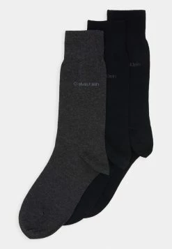 Calvin Klein Underwear Assurance De l’Authenticité MEN CREW COMBED FLAT ERIC 3 PACK - Chaussettes sous-vêtements & chaussettes chiné homme