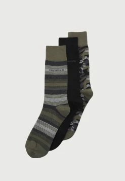 Calvin Klein Underwear MENS COLOR BLOCKING CAMO CREW CONNOR 3 PACK - Chaussettes Petit Prix sous-vêtements camouflage homme