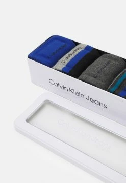 Bas Prix Calvin Klein Underwear PATTERN DRESS CREW GIFTBOX DAVID 4 PACK - Chaussettes sous-vêtements rayures homme