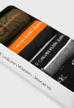 Calvin Klein Underwear Qualité Supérieure MEN CREW LOGO GIFTBOX WADE 4 PACK - Chaussettes sous-vêtements chiné homme