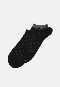 Prix Imbattable Calvin Klein Underwear SNEAKER ALL OVER LOGO 2 PACK UNISEX - Socquettes chaussettes et collants couleur unie