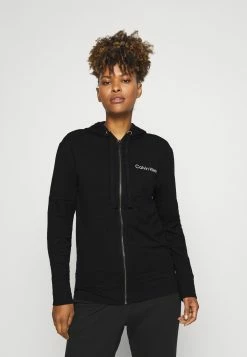 Calvin Klein Underwear Prix Favorable MODERN STRUCTURE FULL ZIP HOODIE - Haut de pyjama lingerie capuche femme