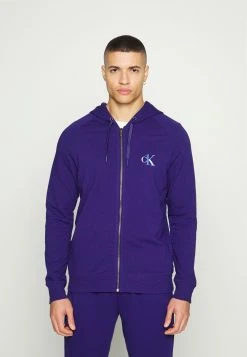 Prix Acceptable Calvin Klein Underwear LOUNGE TERRY FULL ZIP HOODIE - Haut de pyjama pyjamas capuche homme