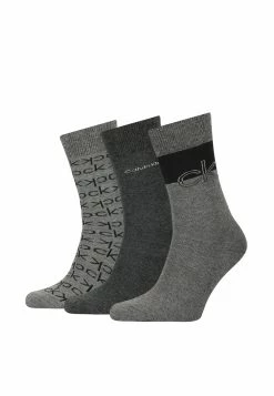 Calvin Klein Underwear excellente qualité MULTI LOGO DRESS CREW SOCK GIFTBOX - Chaussettes sous-vêtements & chaussettes homme homme