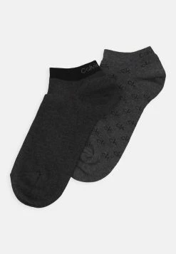 Qualité Garantie Calvin Klein Underwear LINER ALL OVER LOGO EDUARDO 2 PACK - Chaussettes sous-vêtements & chaussettes chiné homme